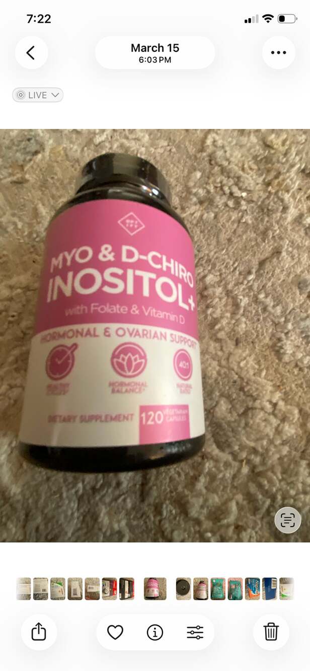 Optify Myo & D-Chiro Inositol Plus with Folate & Vitamin D 120 Vegetarian Capsul